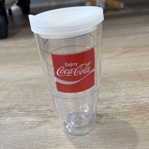 Tervis Coca-Cola Transparent 20 oz Tumbler and lid with Red Accent